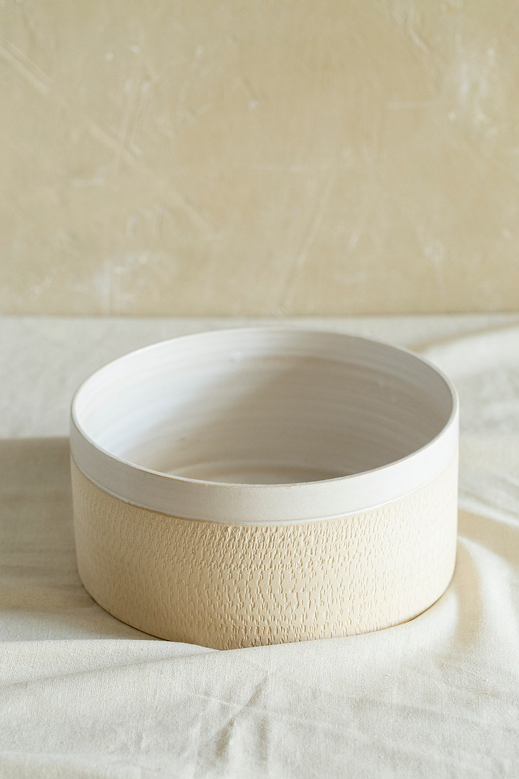 Large Cylinder bowl - white
