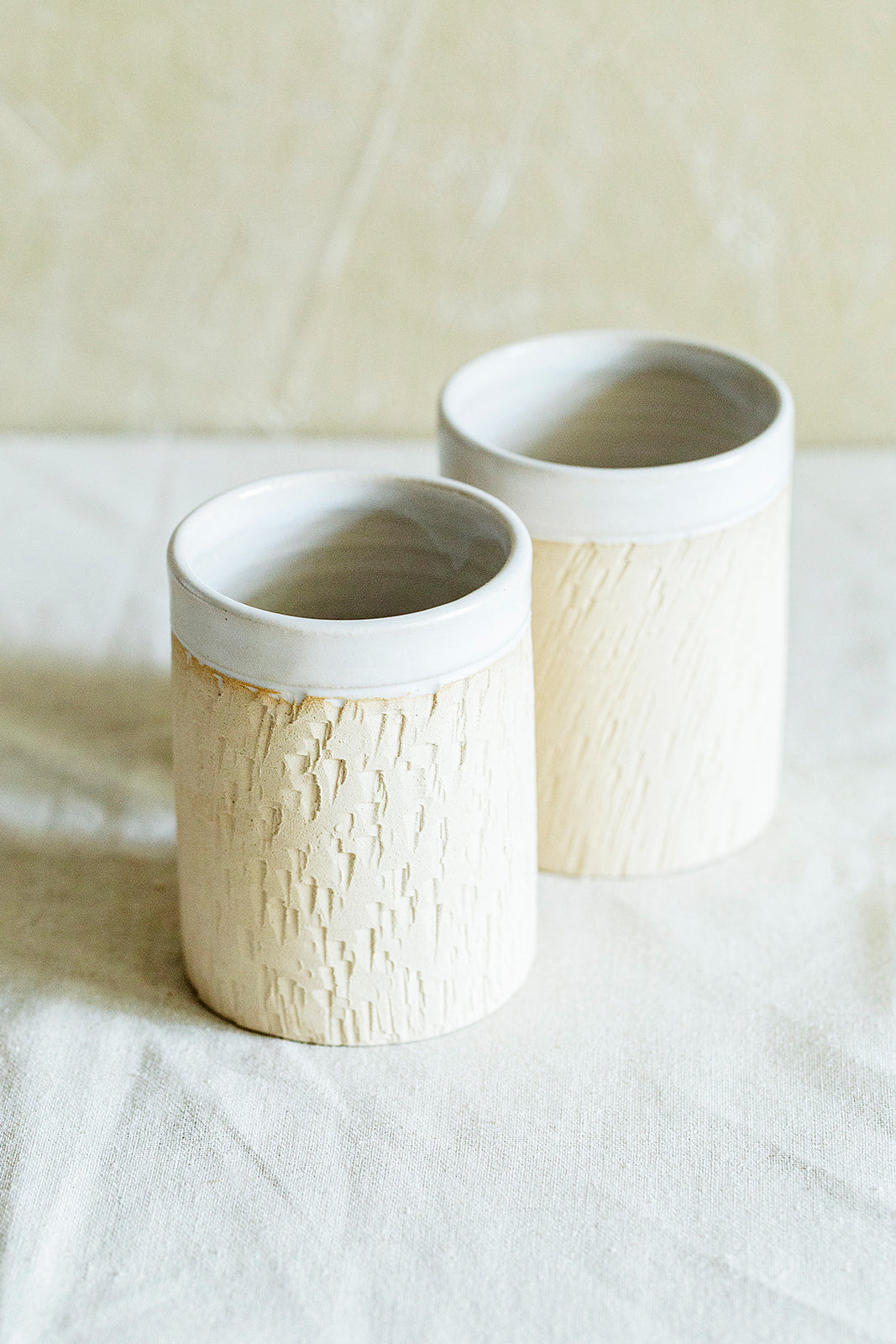 Ceramic Coffee Mugs set of 6 Stoneware Cups